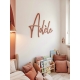 Décoration chambre bébé, enseigne personnalisée en bois peint avec prénom