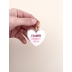 Porte-clef tendance en plexiglas, coeur S'aimer comme jaja