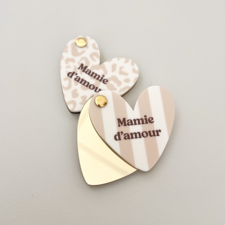 Cadeau fête des grand-mères, miroir de poche Mamie