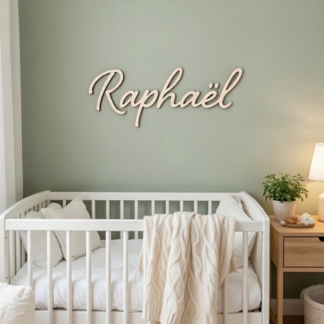 Enseigne prénom en bois à personnaliser, décoration chambre d'enfant