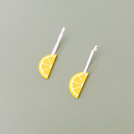 Suspension quartier de citron été, Arbre à décorer saisons