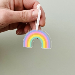 Suspension arc-en-ciel arbre à décorer printemps