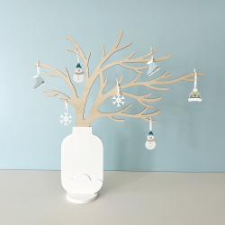 Arbre à décorer en bois, décoration d'intérieur évolutive