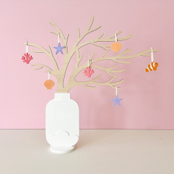 Arbre à décorer en bois, décoration d'intérieur évolutive