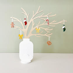 Arbre à décorer en bois, décoration d'intérieur évolutive
