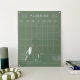 Planning mensuel minimaliste vert sauge, planning organisation effaçable