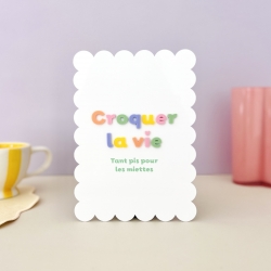 Affiche plexiglas Croquer la vie décoration cuisine