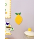 Objet décoratif citron jaune pour mur cuisine