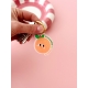 Porte-clés fruit orange design