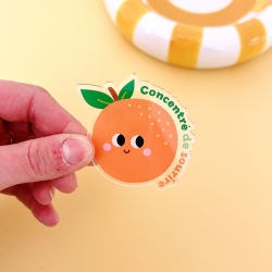 Magnet orange concentré de sourire frigo