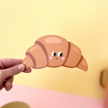 Décoration murale en forme de croissant pour cuisine