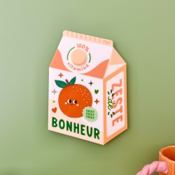 Décoration murale brique de jus d'orange cuisine