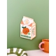 Décoration murale jus d'orange style packaging vintage