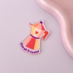 Magnet aimanté en forme de cafetière italienne