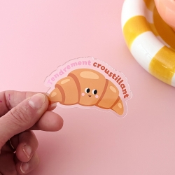 Magnet aimanté Croissant, Collection Club P'tit dèj