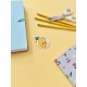 Sticker citron pour carnet et papeterie