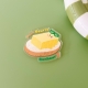 Magnet frigo en forme de tartine beurre avec texte Pain Beurre Bonheur