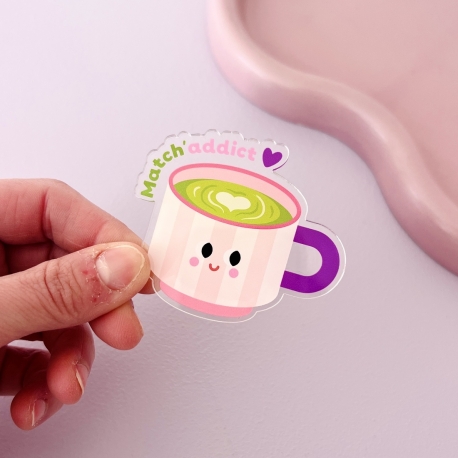 Magnet tasse de matcha Matchaddict