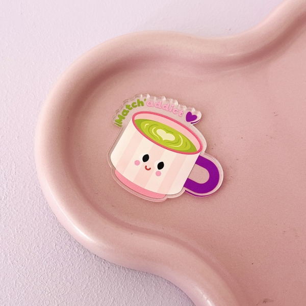 Magnet frigo tasse de matcha décoration cuisine