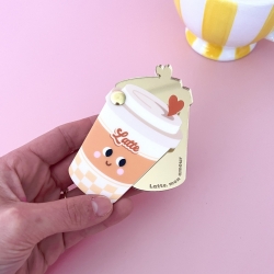 Miroir de poche Gobelet café latté