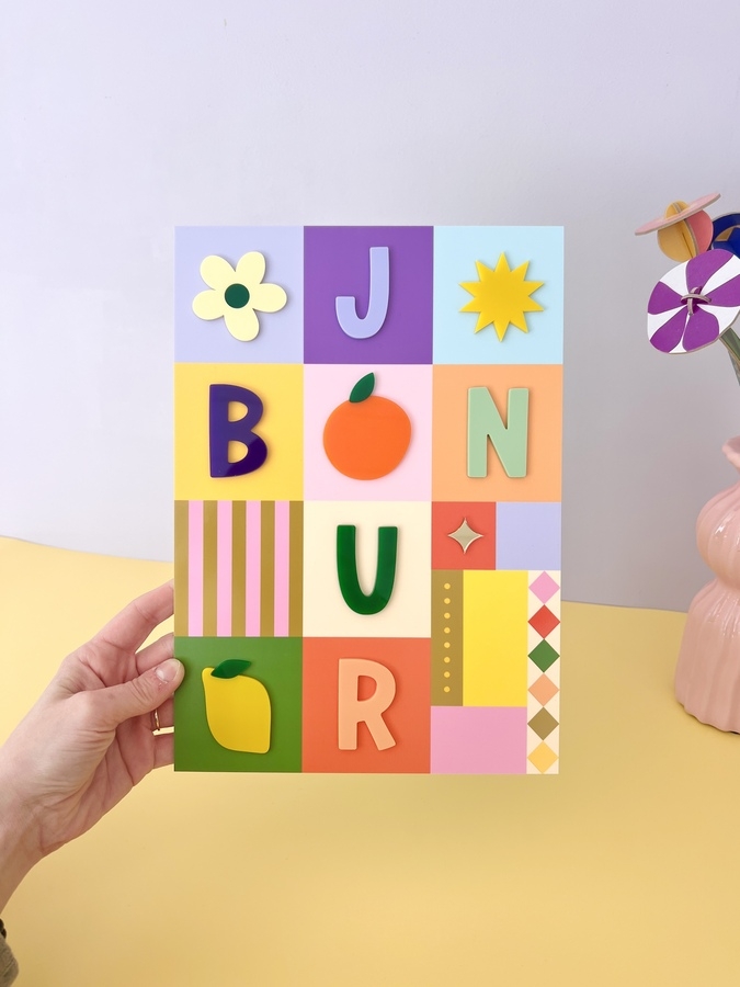 Affiche en plexiglas Bonjour